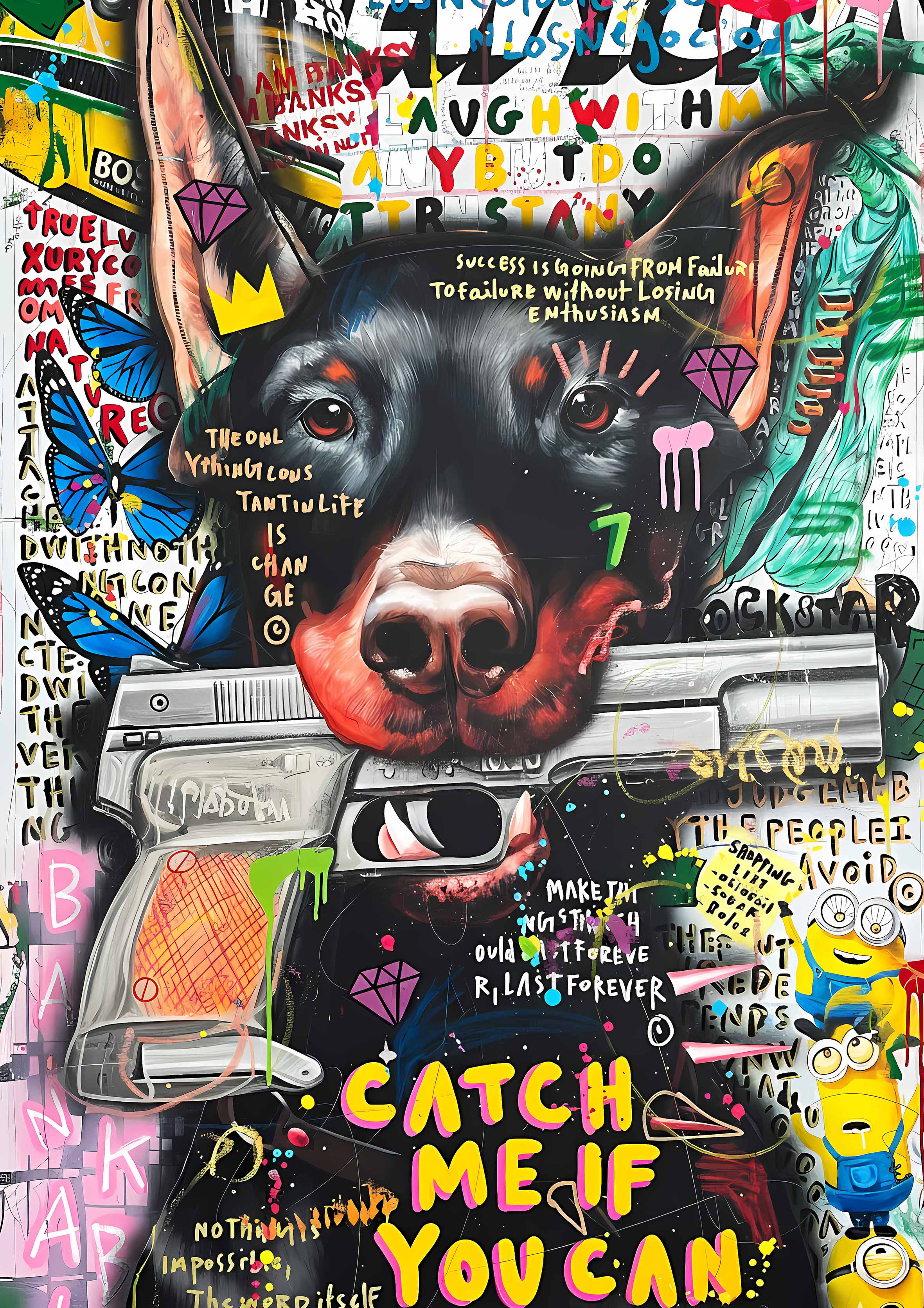 Catch Me If You Can metal poster artwork